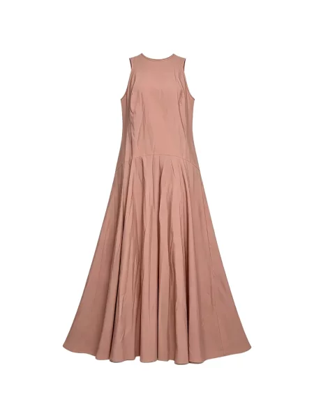 Rochie maxi Brunello Cucinelli fără mâneci roz