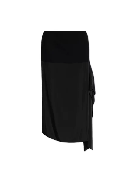 Spódnica Jil Sander wełniana czarna