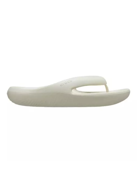 Mules Crocs MELLOW RECOVERY FLIP BONE Beige beżowe