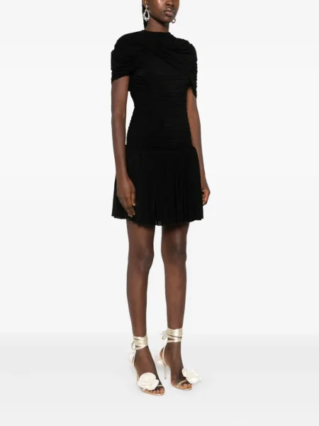 Rochie mini Magda Butrym plisată de costum negru