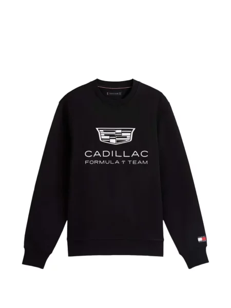 Pulover Tommy Hilfiger cu imagine negru