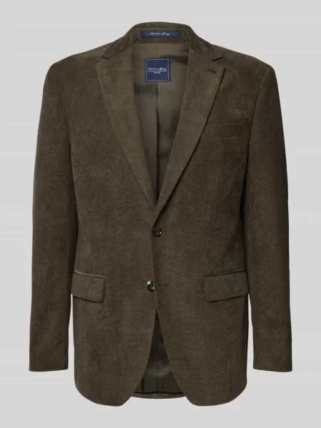 Marynarka o kroju slim fit z kołnierzem z połami Christian Berg Men