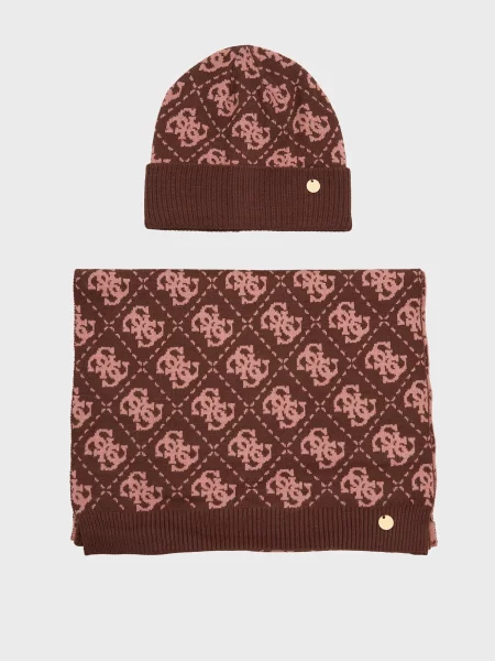 Шапка Guess з принтом