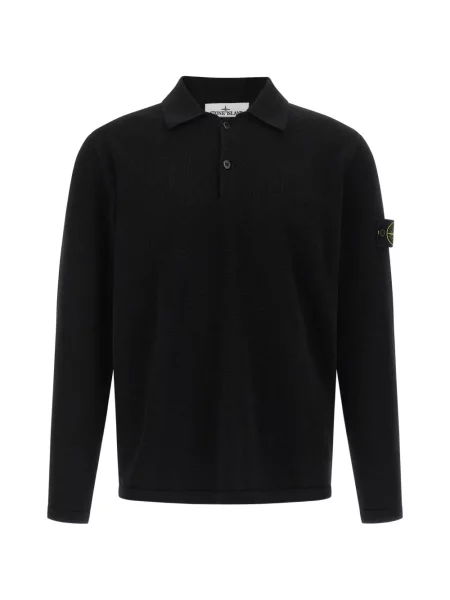 Polo Stone Island cu strasuri negru
