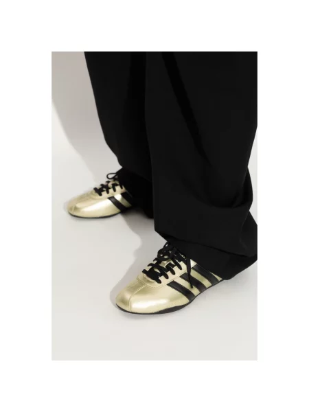 Sneakersy Adidas Originals skórzane żółte
