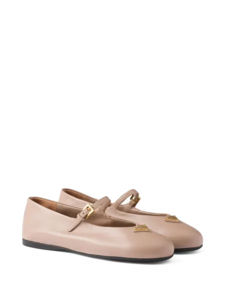 Balerini Prada din piele roz
