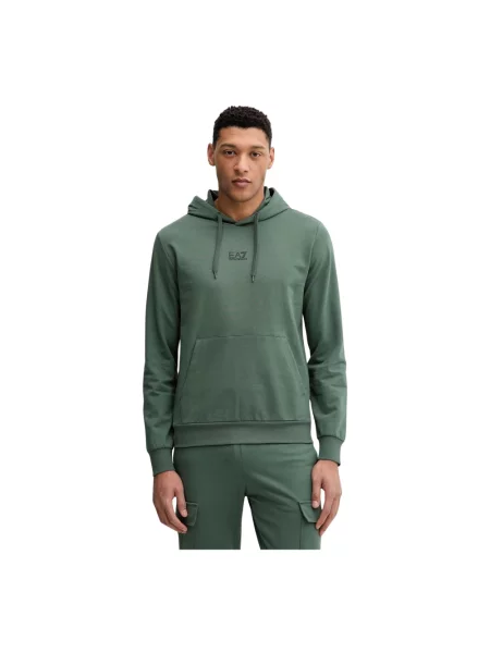 Bluza z kapturem Emporio Armani Ea7 z kapturem zielona