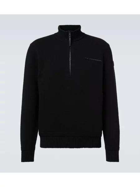 Pulover Moncler de lână albastru