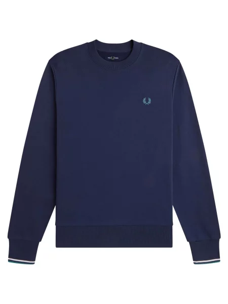 Geacă Fred Perry cu decolteu rotund albastru