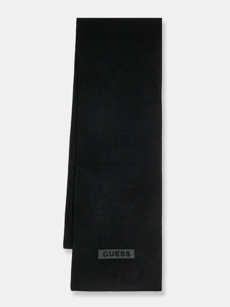 Шал Guess мъжки с изчистен дизайн черно