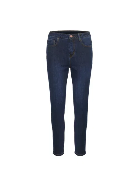Skinny jeansy skinny Kaffe niebieskie