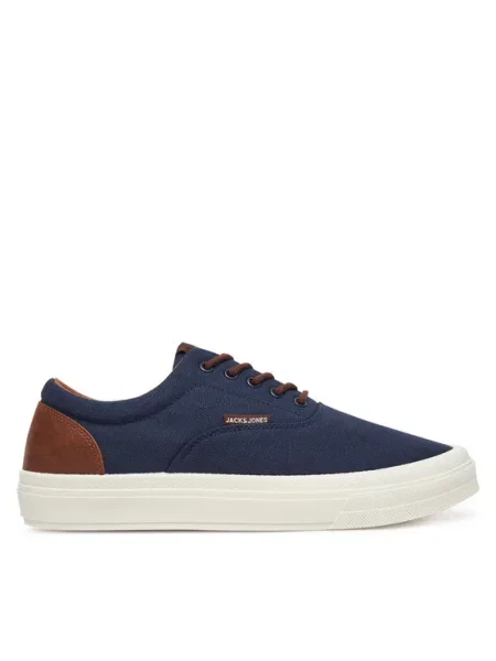 JACK & JONES Niske tenisice JFWISLINGTON mornarsko plava / smeđa tamnoplava