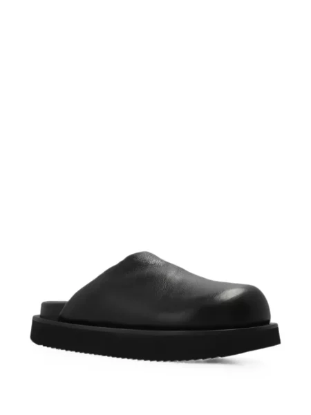 Кожени мюли Rick Owens без ток черно