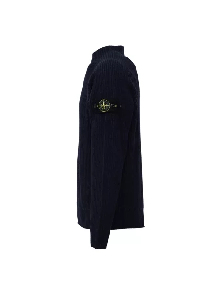 Sweter Stone Island z kamieniami niebieski