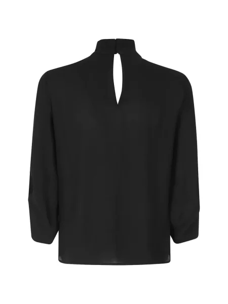 Bluză Elisabetta Franchi cu funde negru