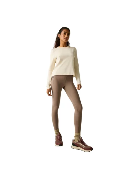 Wygodne Legginsy Outdoorowe Dla Kobiet brązowe
