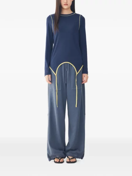 Pantaloni Tomboy alergare albastru