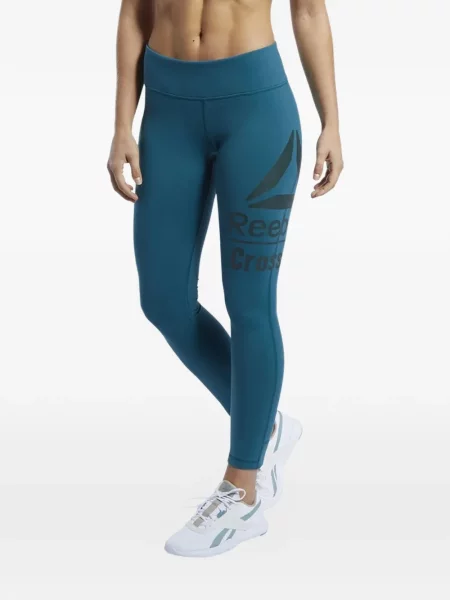 Leggings Reebok cu autograf albastru