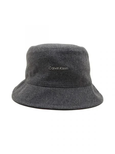 Calvin Klein Pălărie cu adaos de lână gri