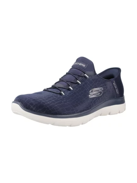 Sneakersy Skechers niebieskie