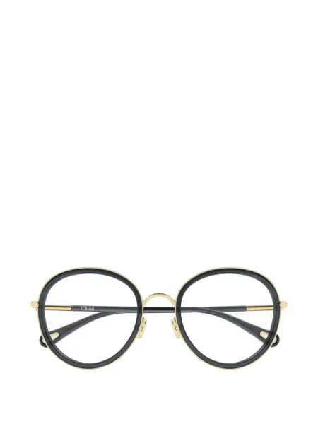 Okrugle sunčane naočale Chloé Eyewear crna