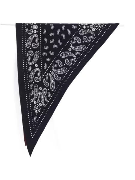 Fular Destin de lână cu imagine cu model paisley negru