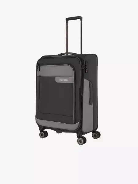 Travelite Viia 4w M Anthracite Bőrönd szürke