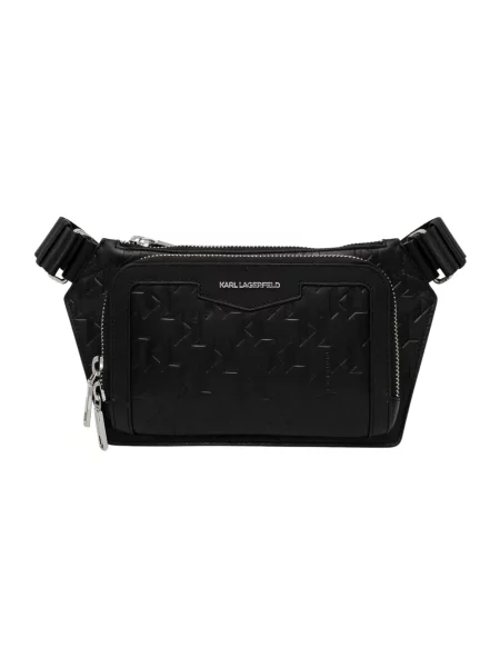 Karl Lagerfeld saszetka skórzana K/LOOM czarny