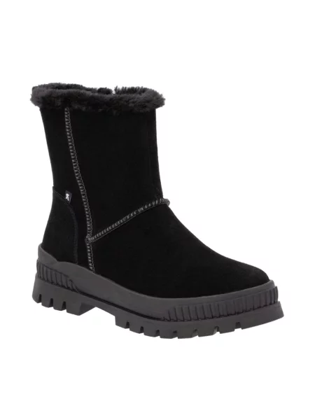 Botki Rieker zamszowe casual czarne