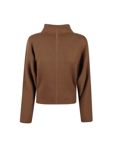 Sweter z golfem Max Mara brązowy