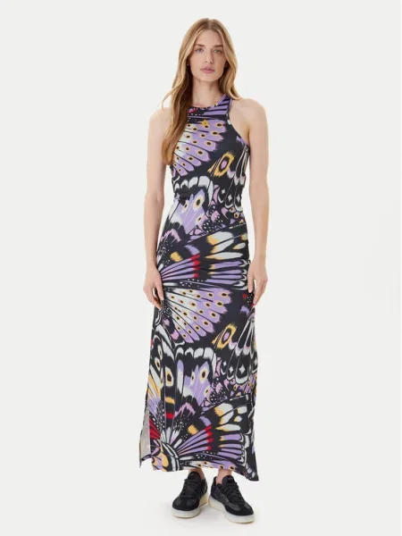 Adidas Ежедневна рокля FARM Premium Цветен черно