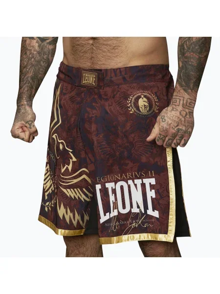 Къси панталони MMA LEONE Legionarivs II bordeaux винено червено