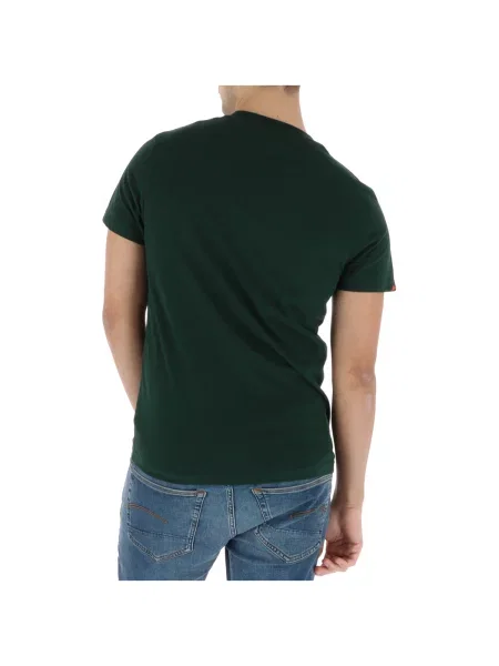 Superdry Majica Essential temno rumena / temno siva zelena