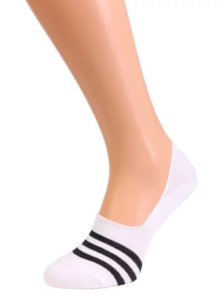 Sokisahtel Čarape CARLOS striped footies for men' bijela