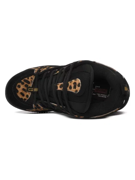Pantofi Globe cu model leopard negru