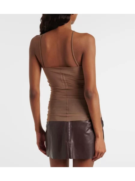 Top Rick Owens transparente maro