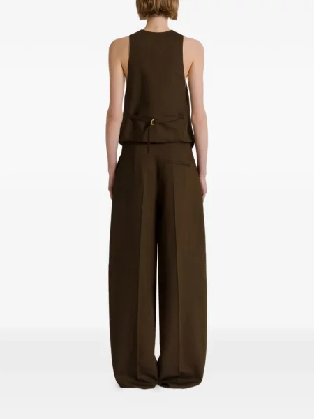 Pantaloni Alberta Ferretti maro