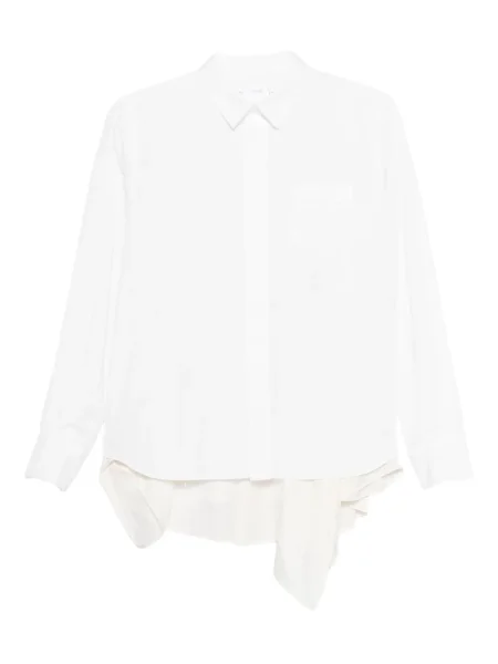 Cămașă Sacai cu volane alb