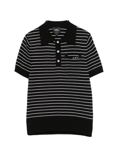 Scurt tricou polo A.p.c. negru
