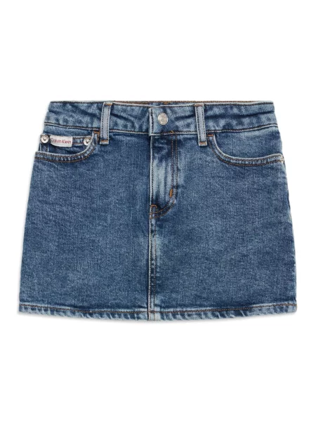 Calvin Klein Jeans Φούστα HERO ντένιμ μπλε