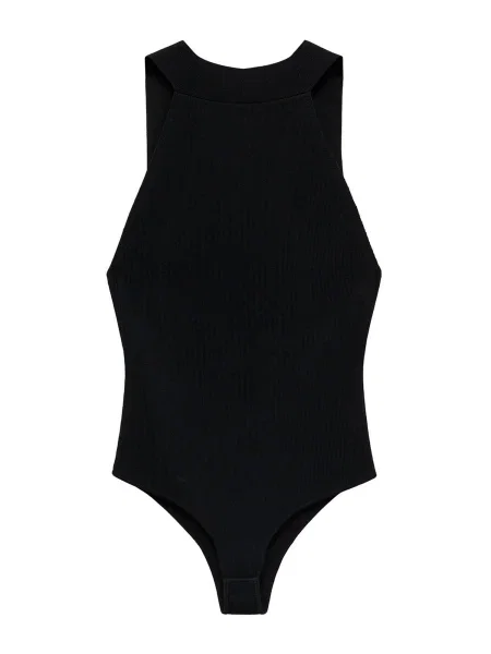 MANGO Tricou body Keke' negru