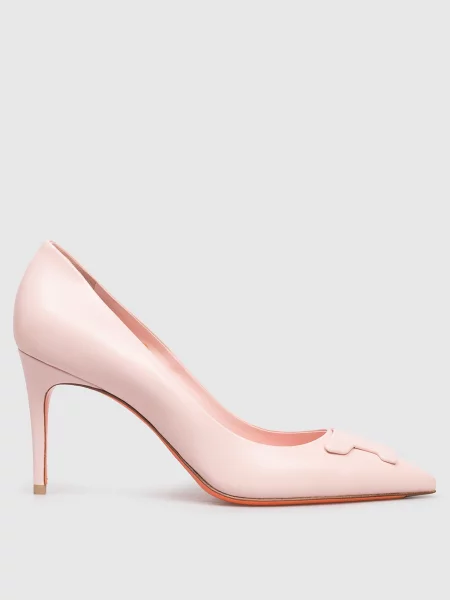 Кожаные туфли Santoni розовые