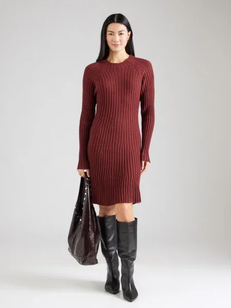 Peppercorn Rochie tricotat Anna ruginiu maro