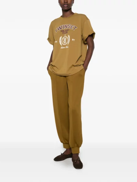 Tricou Twinset cu imagine verde