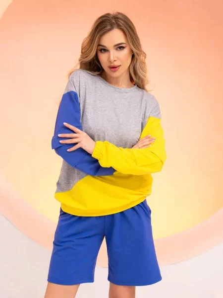 Світшот ISSA Plus блакитний