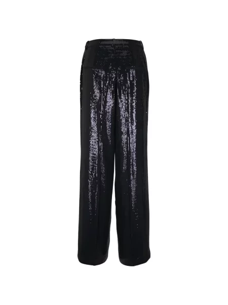 Pantaloni Michael Kors din crep negru