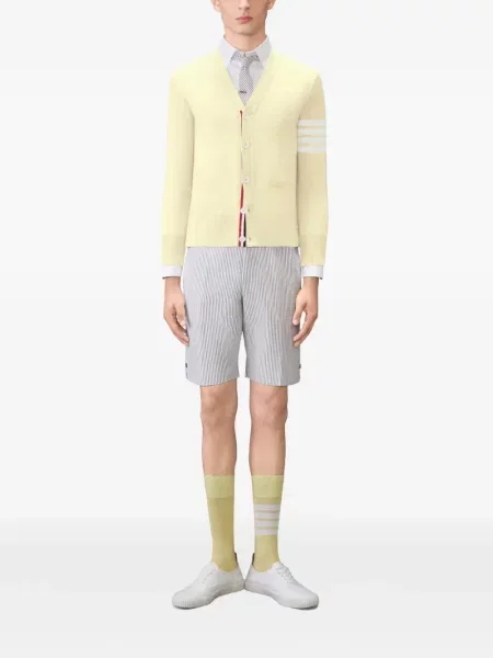 Cardigan Thom Browne de lână clasic galben