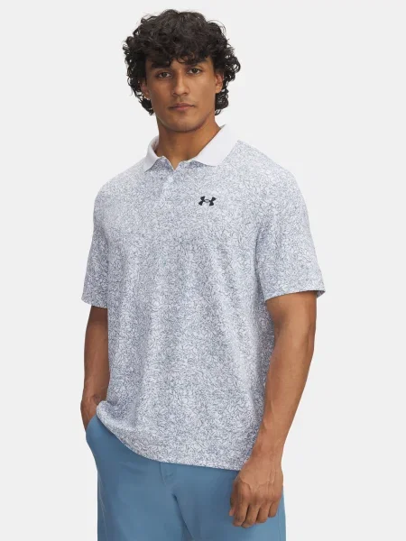 Polo Under Armour cu imagine alb