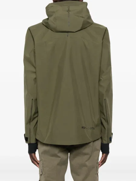 Яке Moncler Grenoble с качулка зелено