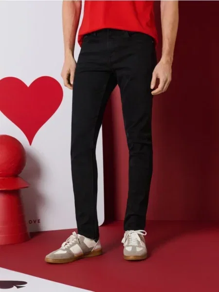 Sinsay Jeansy skinny czarny